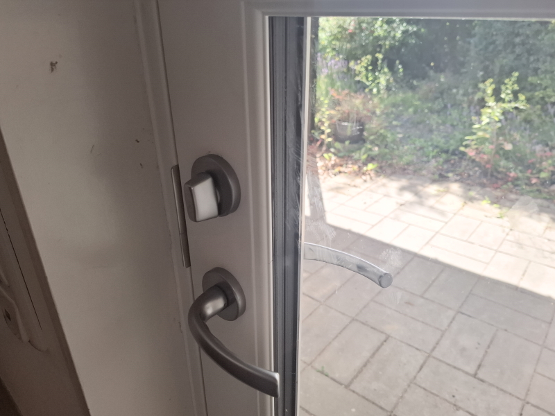 Hoveddør med 3 lags glas