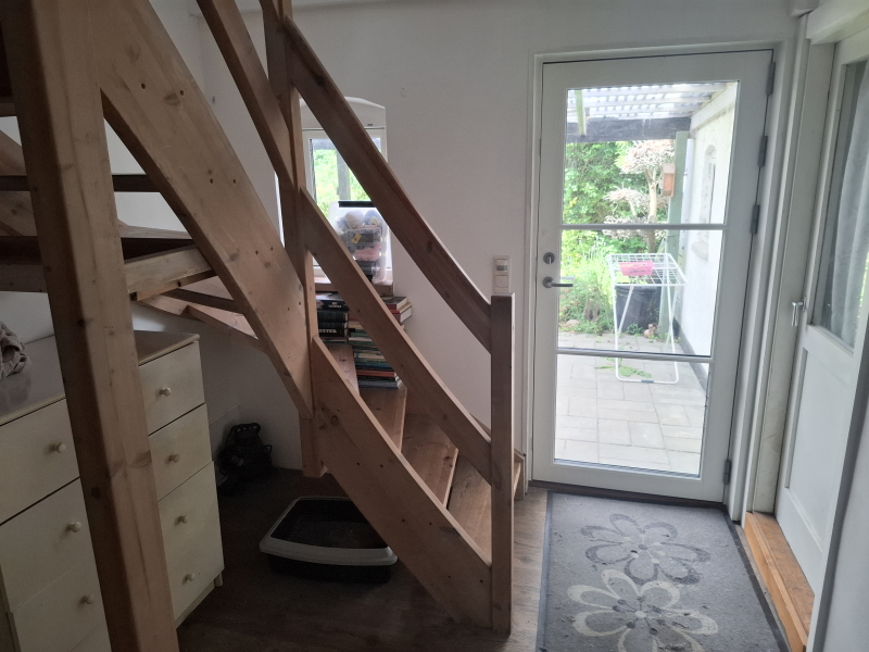 Ny hoveddør set indefra